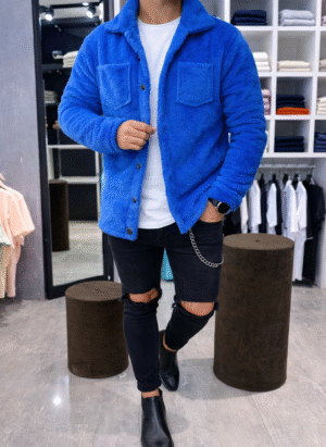 Мъжко плюшено яке Син
