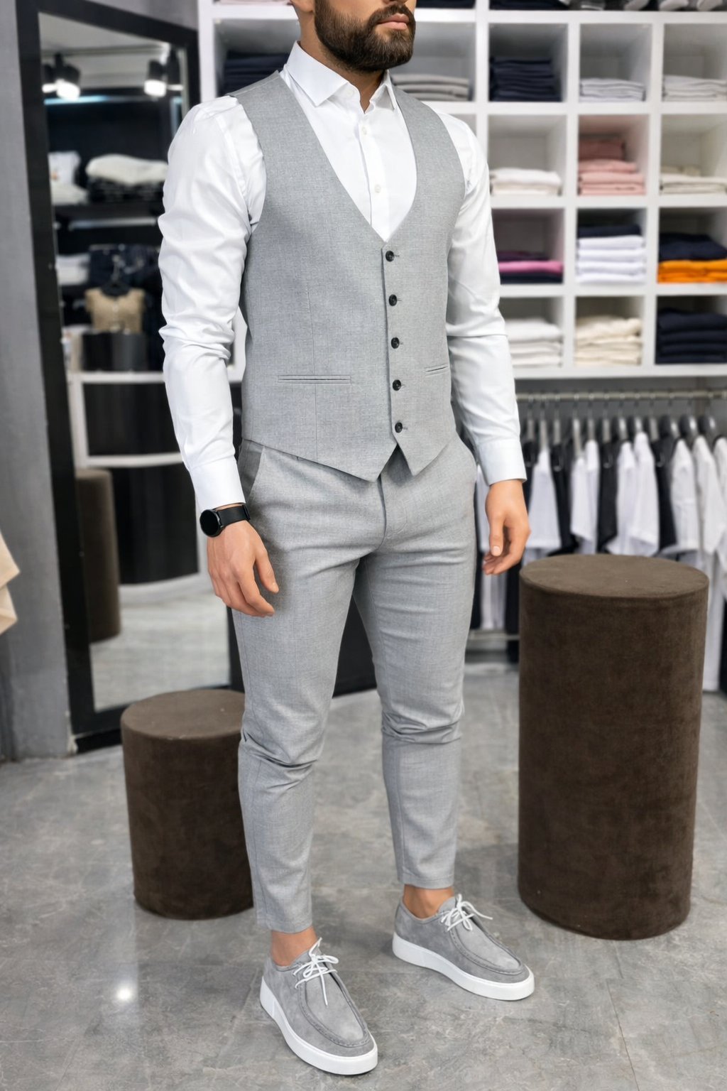 Мъжки спортно-елегантен комплект 4024