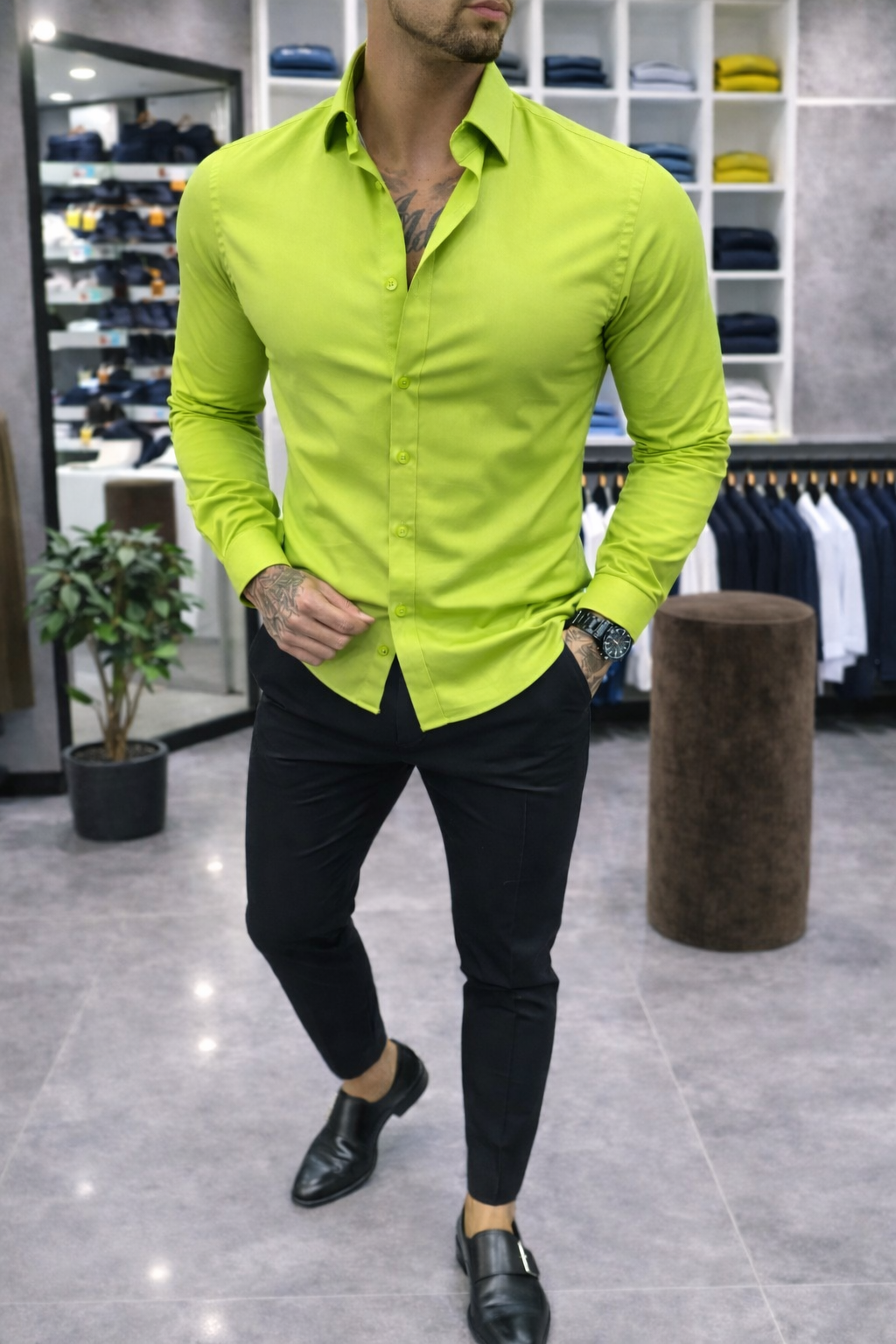 Мъжка официална риза R-1013 - Image 2